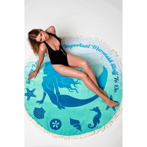 Best Seller Mermaid All Day Beach Wrap/Throw/Towel - Picture 3 of 5